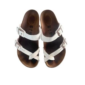 Birkenstock Mayari Birko-Flor Sandals White Size EU‎ 32 1-1.5US